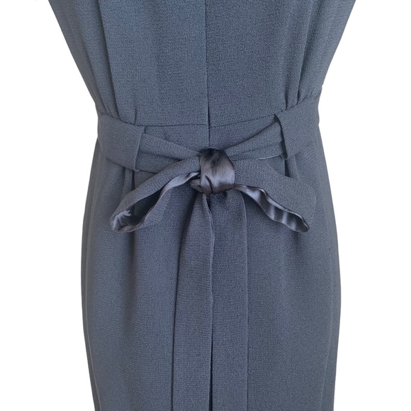 Vintage 90s Y2K Nicole Miller Black Empire Waist Dress sz 4 - Picture 8 of 13